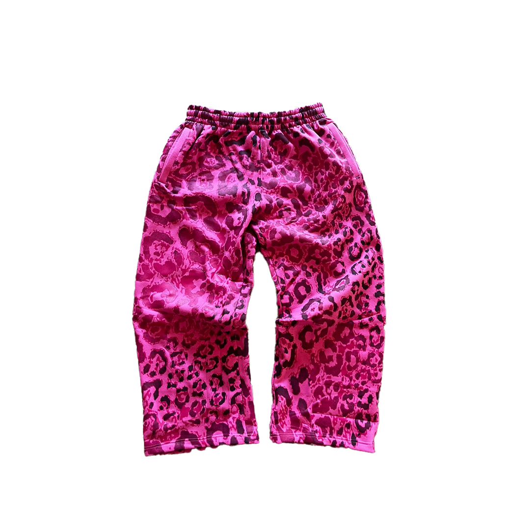 "Bubblegum" Pink Leopard Sweats